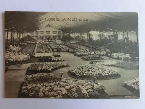 Alte AK Gent Floralies Gantoises de 1923 Ausstellung [aM563]