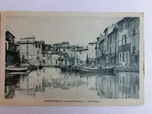 Alte AK Martigues la Venise Provencale Le Brescon [aM585]