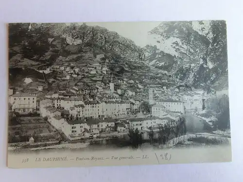 Alte AK Le Dauphine Pont en Royans Vue generale um 1920 [aM601]