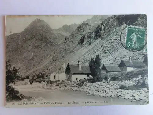Alte AK Le Dauphine Vallee du Veneon um 1915 [aM614]
