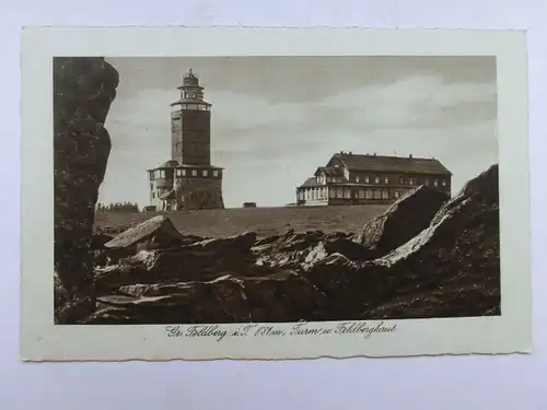Alte AK Großer Feldberg Taunus Feldberghaus 1935 [aX301]