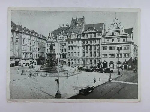 Alte AK Leipzig Marktplatz [aX304]