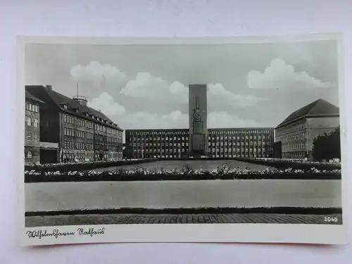 Alte AK Wilhelmshaven Rathaus 1942 [aX311]