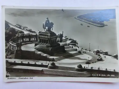 Alte AK Koblenz Deutsches Eck [aX332]
