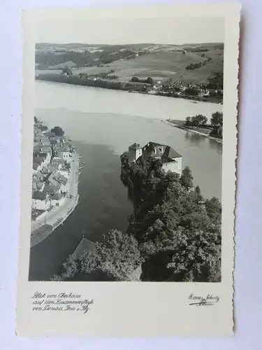 Alte AK Passau Zusammenfluss Donau Ilz Inn um 1940 [aX357]