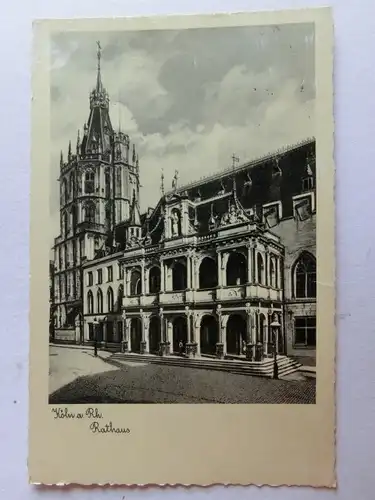 Alte AK Köln Rathaus 1936 [C867]