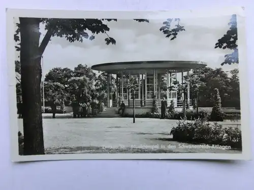 Alte AK Zwickau Musiktempel Schwanenteich Anlagen [aX809]