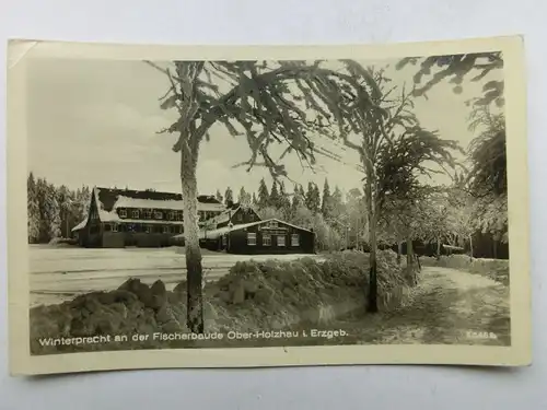 Alte AK Ober Holzhau Fischerbaude Erzgebirge [aX859]