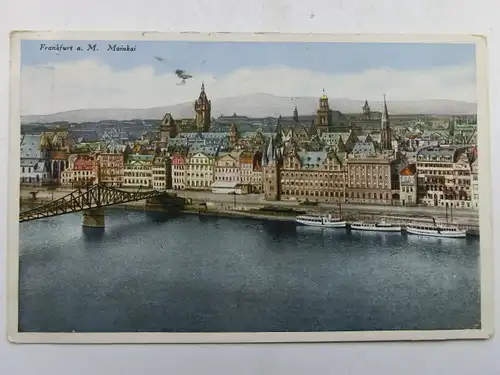 Alte AK Frankfurt Mainkai 1936 [A1567]