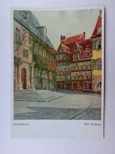Alte AK Quedlinburg n. Gustav Lüttgens [1221]