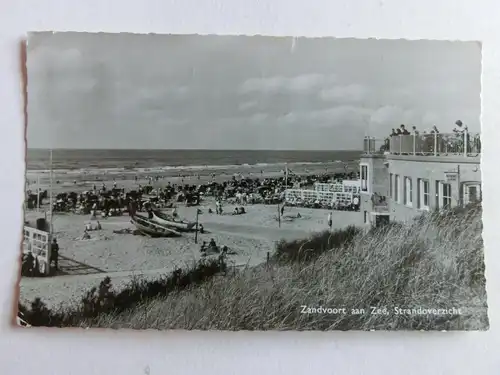 Alte AK Zandvoort aan Zee Strandoverzicht [aN799]