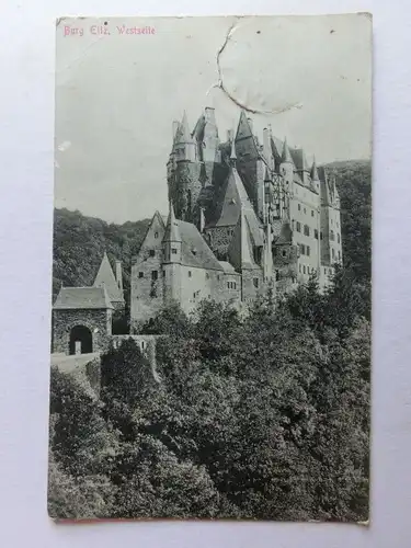 Alte AK Burg Eltz Westseite1914 [A1521]