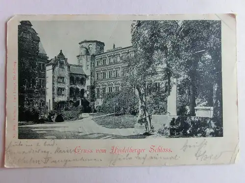 Alte AK Heidelberg Schloß 1899 [A1533]