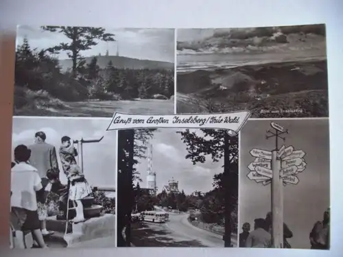 Alte AK Gruß vom Großen Inselsberg Thüringer Wald [U362]