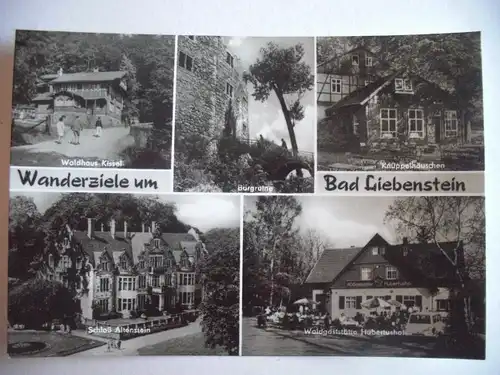 Alte AK Wanderziele um Bad Liebenstein Waldhaus Kissel…. [U366]