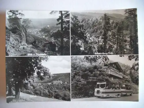 Alte AK Schwarzburg Trippstein Schloß Schwarza-Express [U400]