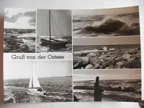 Alte AK Gruß von der Ostsee Mehrbildkarte [U217]