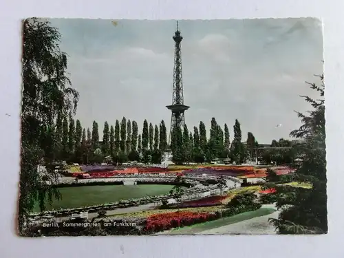 Alte AK Berlin Sommergarten am Funkturm 1957 [aN766]