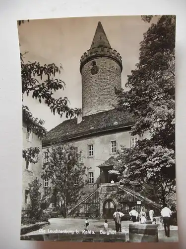 Alte AK Die Leuchtenburg bei Kahla Burghof [U332]