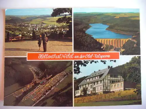 Alte AK Hellenthal Eifel Olef Talsperre [aF249]
