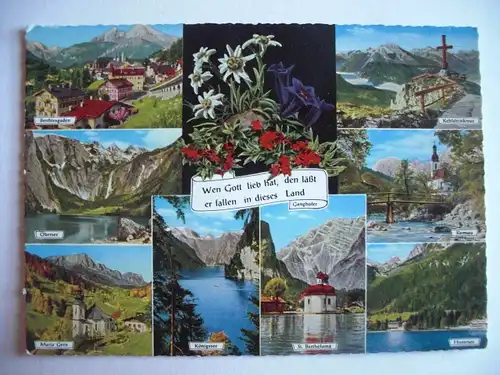 Alte AK Berchtesgaden Mehrbildkarte [aF274]