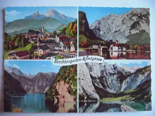 Alte AK Berchtesgaden Mehrbildkarte [aF275]