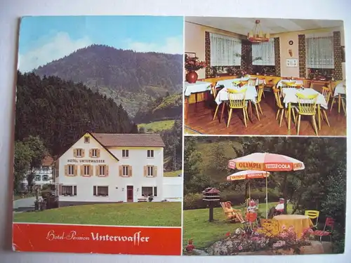 Alte AK Ottenhöfen Schwarzwald Pension Unterwasser [aF306]