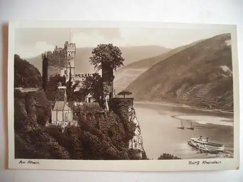 Alte AK Burg Rheinstein [aF158]