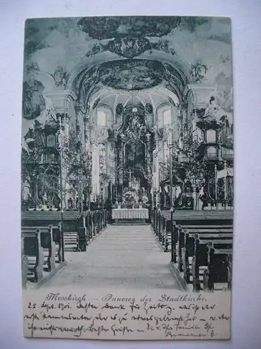 Alte AK Messkirch Inneres der Stadtkirche 1901 [E892]