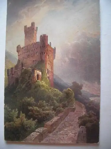 Alte AK Burg Sooneck Bingen um 1920 [aF69]