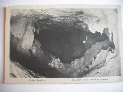 Alte AK Solbad Segeberg Höhle Kalkberg [aF80]