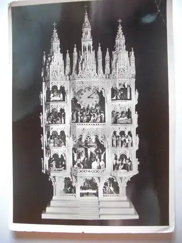 Alte AK Goslar Marmor Kunstuhr Uhr Uhren [aF98]