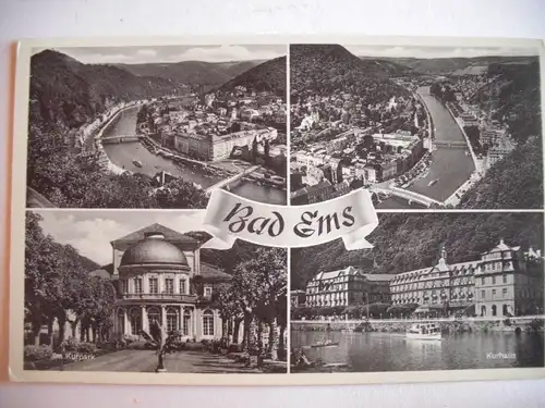 Alte AK Bad Ems Mehrbildkarte [aF106]