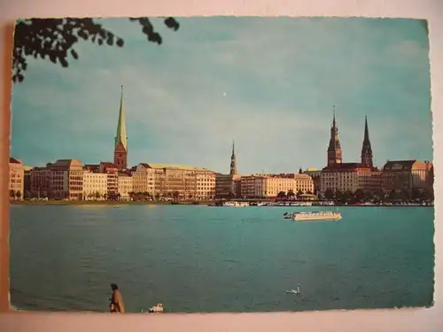 Alte AK Hamburg Binnenalster [aF115]