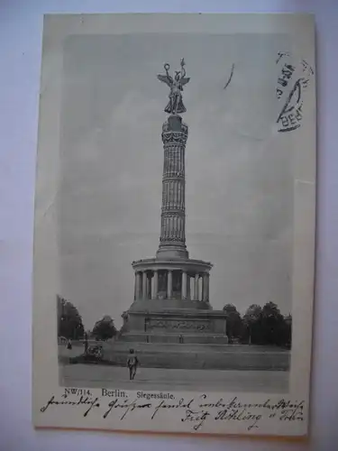 Alte AK Berlin Siegessäule  1913 [P334]