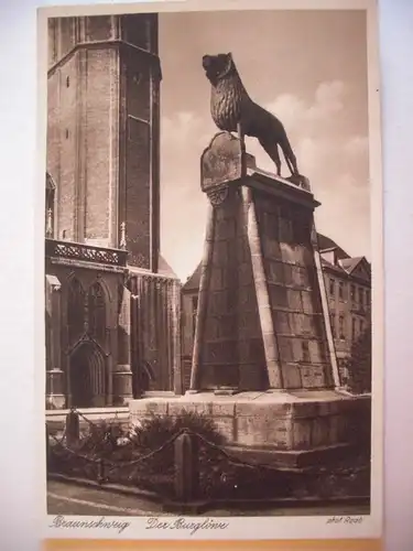 Alte AK Braunschweig Der Burglöwe [P885]