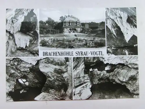 Alte AK Syrau Drachenhöhle Vogtland [aN647]