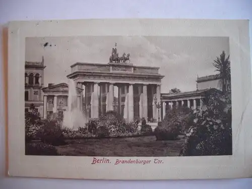 Alte AK Berlin Brandenburger Tor 1910 [P337]