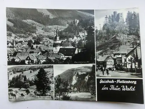 Alte AK Steinbach Hallenberg Mehrbildkarte [aO1526]