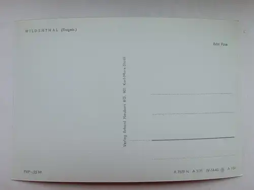Alte AK Wildental Erzgebirge [aO1565]