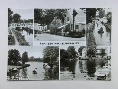 Alte AK Strasen Neustrelitz Mehrbildkarte [aO1465]