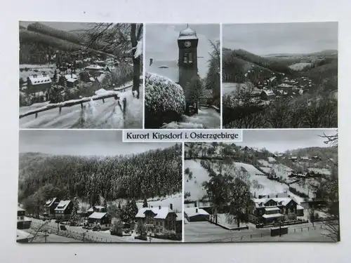 Alte AK Kipsdorf Osterzgebirge Mehrbildkarte [aO1467]