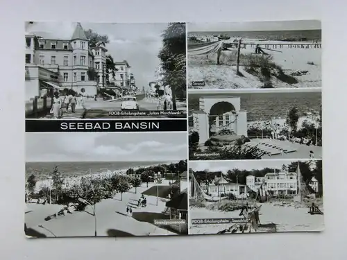 Alte AK Seebad Bansin Mehrbildkarte [aO1469]
