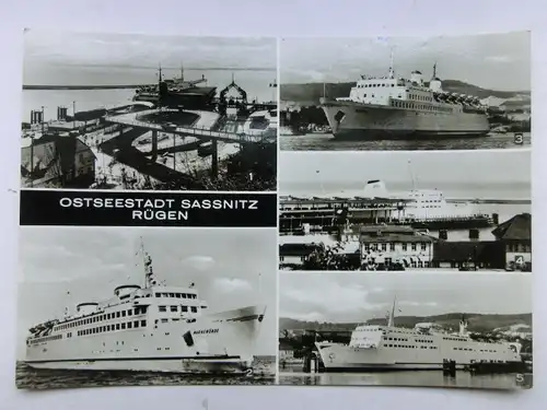 Alte AK Sassnitz Rügen Mehrbildkarte [aO1473]