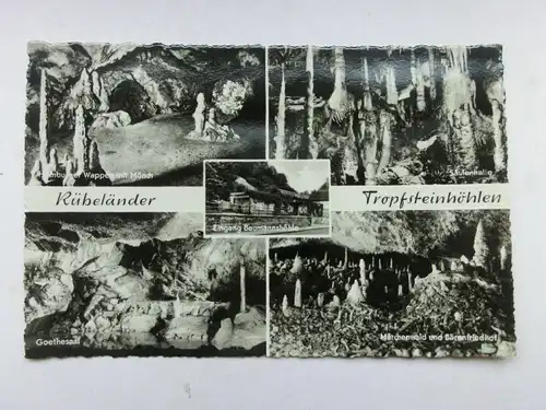 Alte AK Rübeland Tropfsteinhöhlen  [aO1402]
