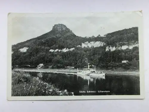 Alte AK Sächsische Schweiz Lilienstein [aO1407]