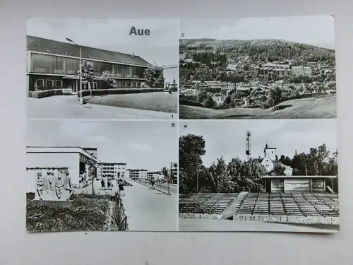 Alte AK Aue Mehrbildkarte [aO1453]