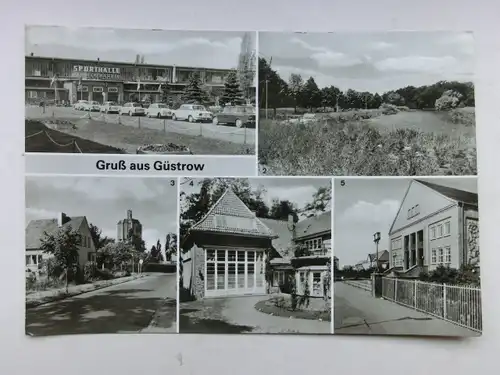 Alte AK Güstrow Mehrbildkarte [aO1454]