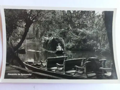 Alte AK Spreewald Heuernte [aE959]