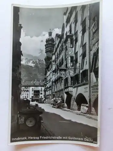 Alte AK Innsbruck Herzog Friedrichstraße [aE962]